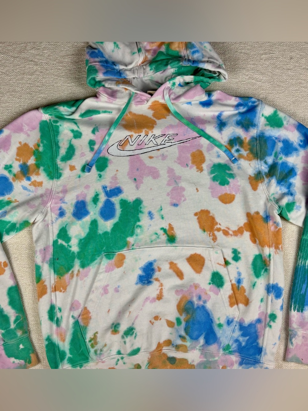 Nike Men’s Tie-Dye Graphic Crewneck Hoodie Sz Medium